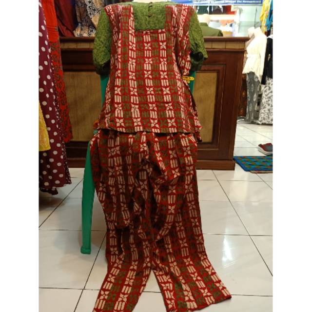 Setelan Celana Panjang Qonita Batik