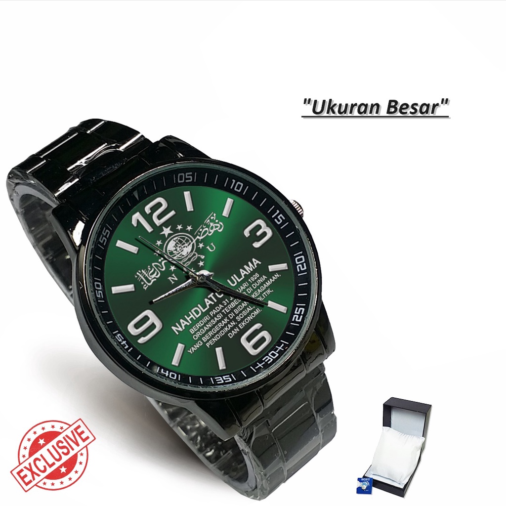 Jam Tangan Rantai Couple NU - Nahdlatul Ulama Motif 4 (Keren)