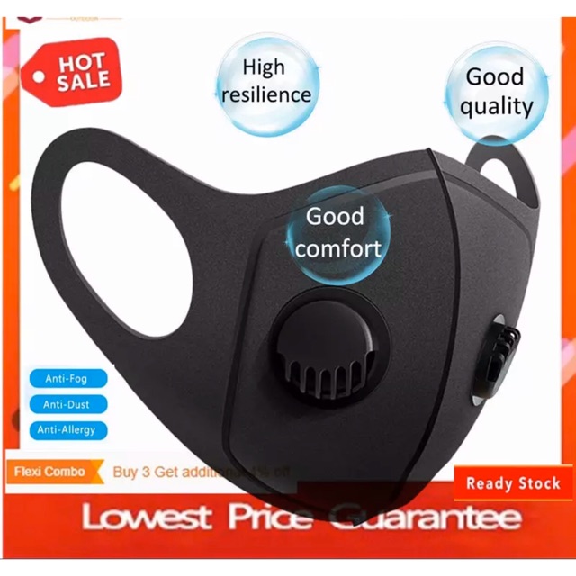 Masker Kn95 Respirator Double Valve Double Katup Beli 10 Gratis 1 Shopee Indonesia