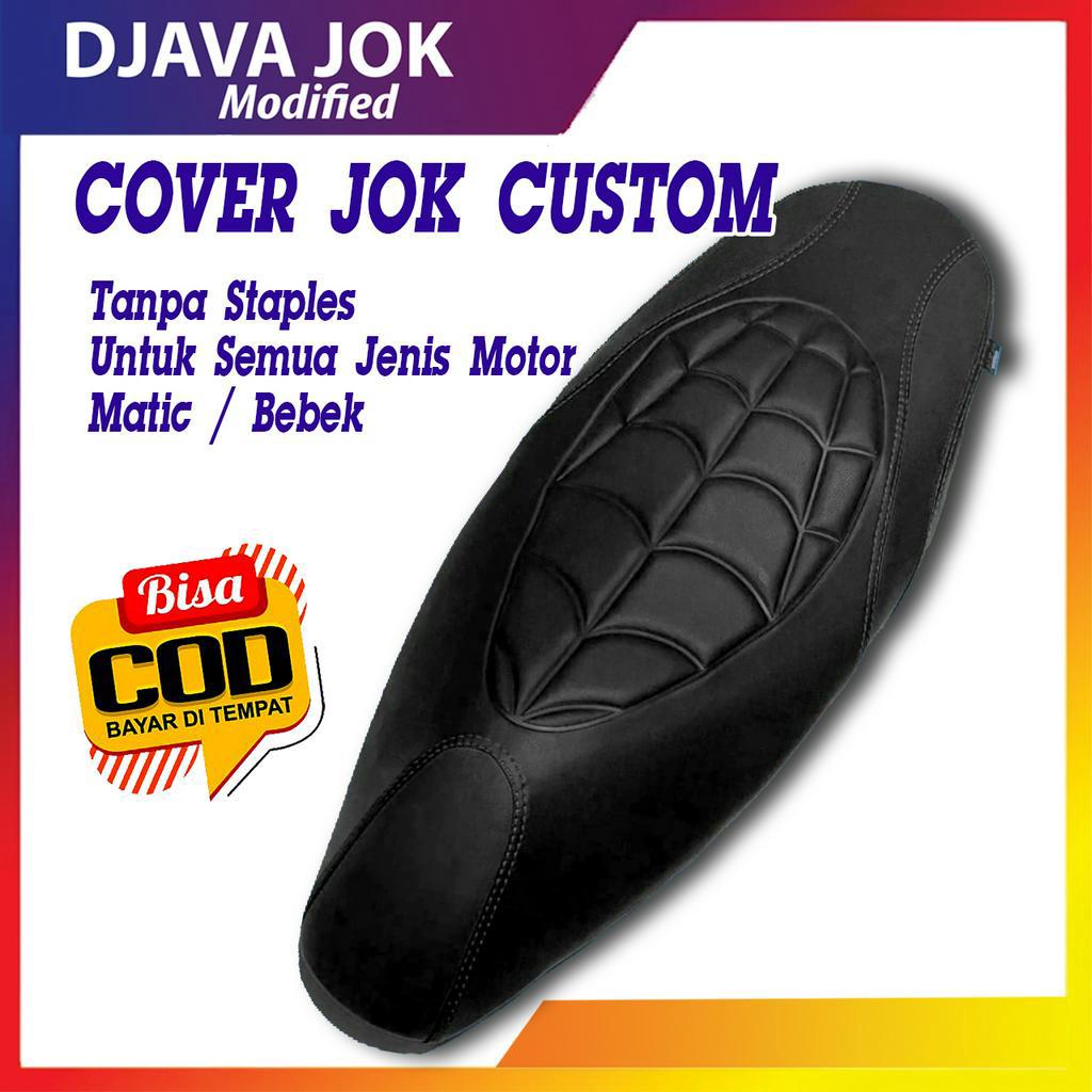 Kulit sarung jok motor custom model SPIDERMAN cocok untuk motor yamaha honda nmax pcx aerox mio beat