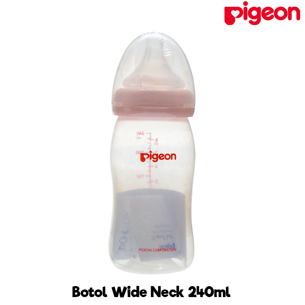 PIGEON - Botol Susu Wideneck 240ml / Botol Susu Bayi / Botol Wideneck / Wide Neck Bottle