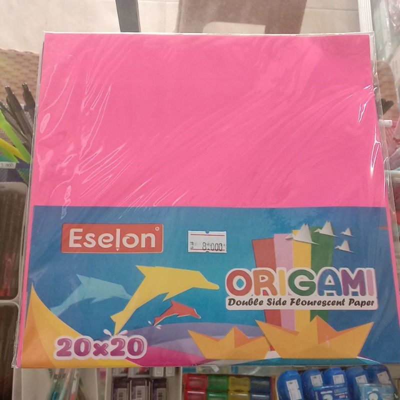 

1 PACK (25 LEMBAR) ORIGAMI 20 x 20 / KERTAS LIPAT 2 SISI WARNA / DOUBLE SIDE ORIGAMI
