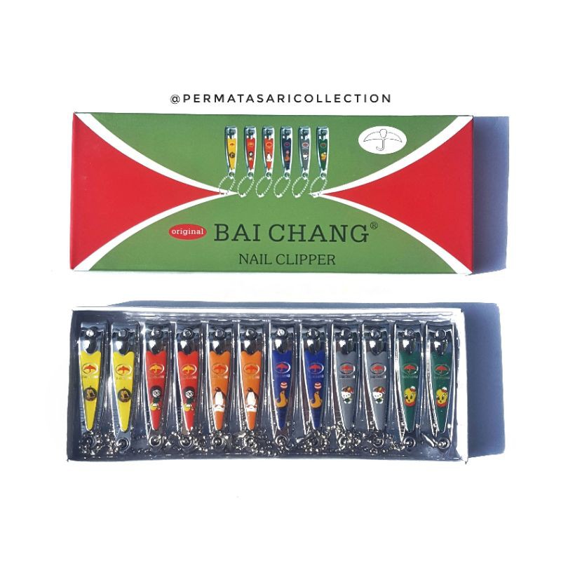 Gunting Kuku Nail Clipper Stainless Motif Kecil Tajam Murah Berkualitas M2000 777 BAICHANG LADY POP