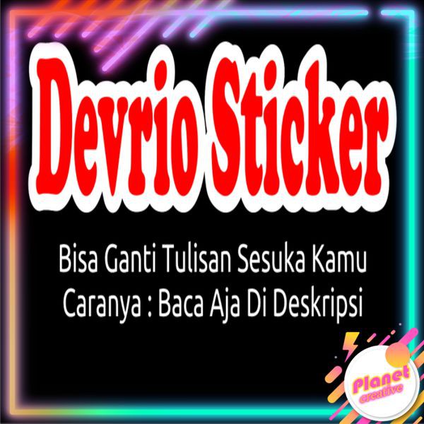 

Stiker Tulisan Custom Cutting Sticker 14 x 4 cm (2 Warna)