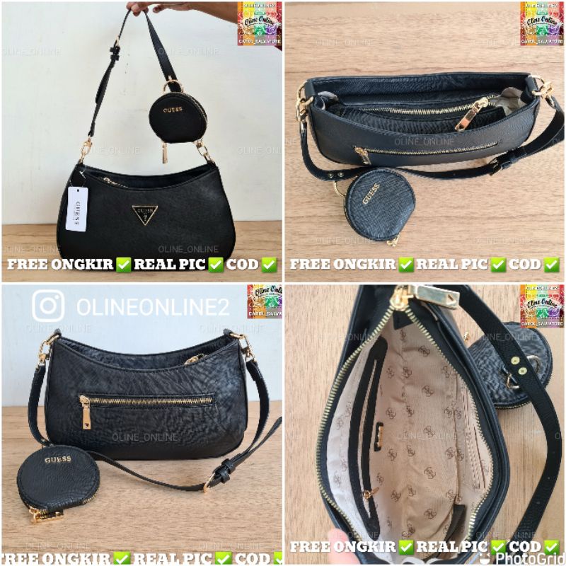 [oline_online] Tas wanita alexie shoulder bag  coin bag gs safiano triangle logo multi pouch gb tas pundak dan bahu