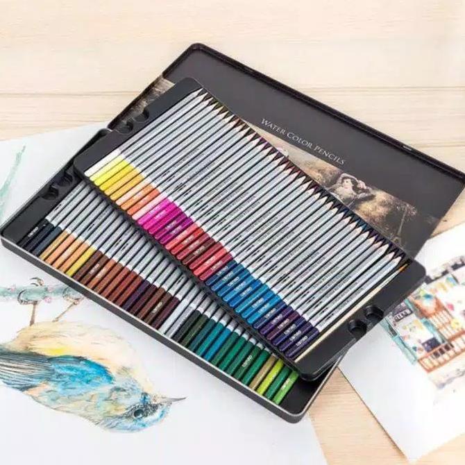 

Deli Water Color Pencils 24/36/48/72 pcs. Pensil Warna Watercolor
