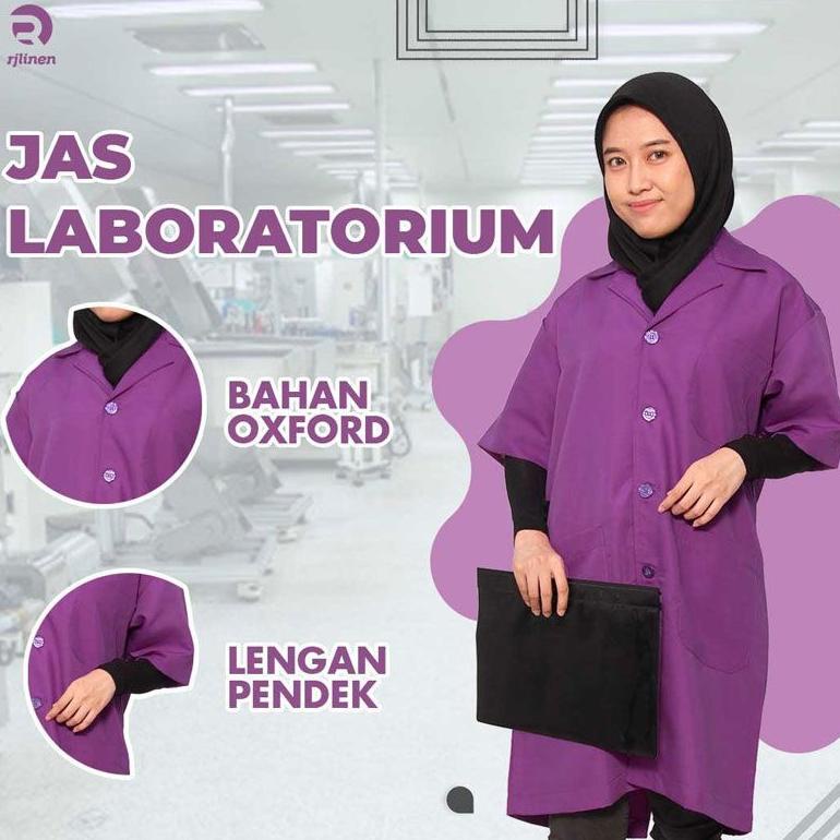 ❅ Jas laboratorium lengan pendek ➪