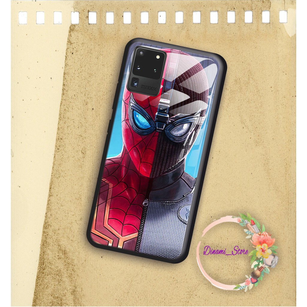 back case glass SPIDERMAN Realme C1 C2 C3 U1 2 2 Pro 3 Pro 5 5i 5s Pro 6 Pro X Xt C11 C15 DST1199