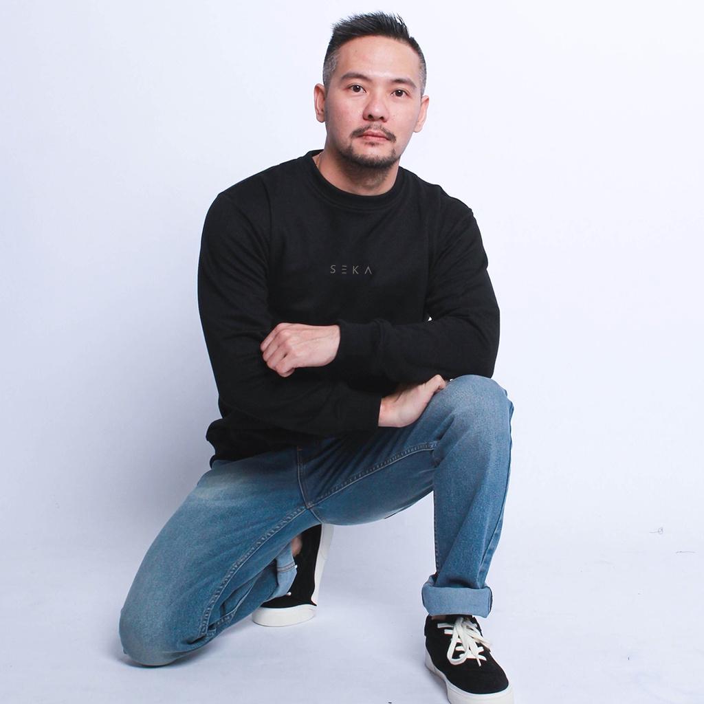 Seka Basics - Sweater Crewneck Logo Black