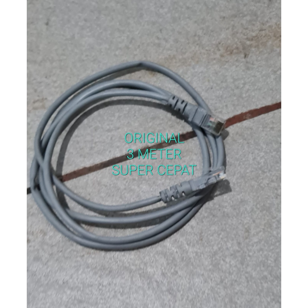 G645 KABEL LAN RJ45 3 METER  CATS 6 UTP INTERNET LAPTOP WIFI JARINGAN PLUG BOOT KONEKTOR PLUG BOOT KOMPUTER SWITCH ROUTER MODEM COMPUTER INDIHOME FIRTSMEDIA ROUTER MODEM ASLI SUPER CEPAT ROUTER CPU konektor wifi internet PLUG boot komputer siap pakai