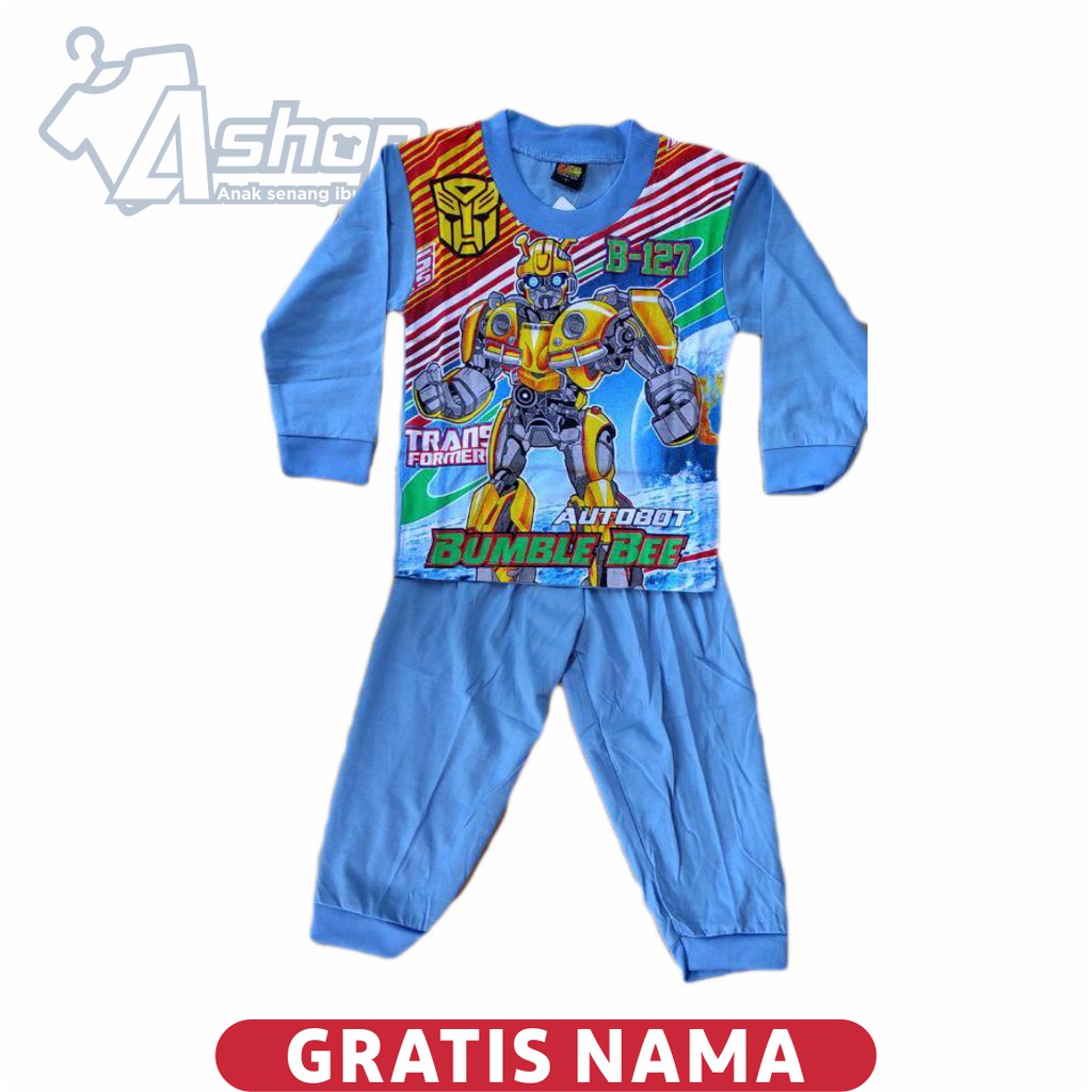 Baju Anak Setelan Bumblebee Panjang