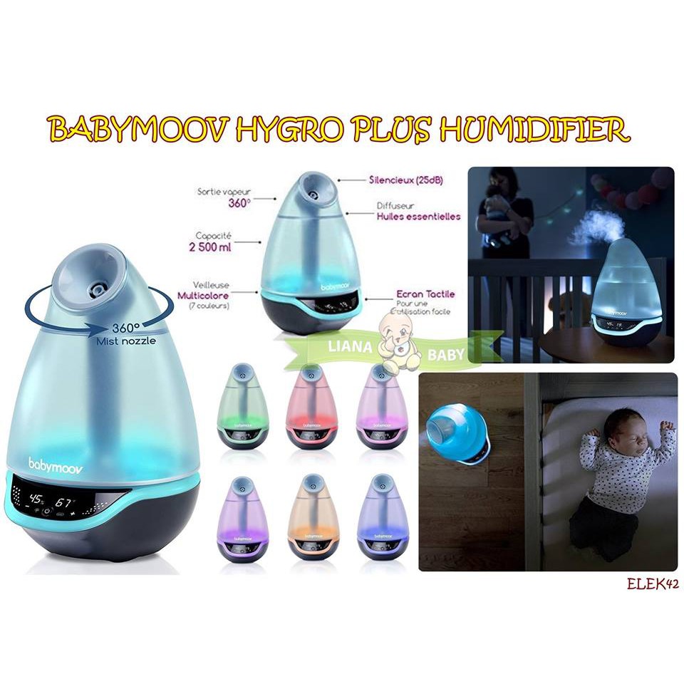 ELEK42 BABYMOOV HYGRO PLUS HUMIDIFIER PENYARING UDARA PELEMBAB UDARA