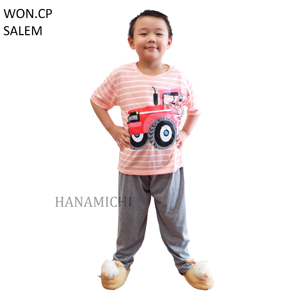 Hanamichi WON.CP Baju Tidur Setelan Anak Lengan Panjang