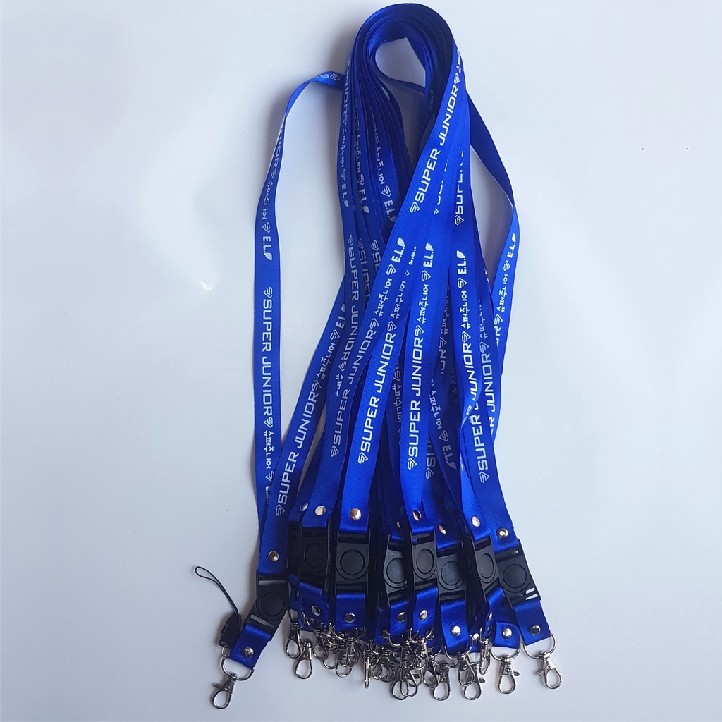 SUPER JUNIOR CONTINUE LANYARD GANTUNGAN TALI LANYARD ID CARD KEYRING KEYCHAIN KPOP