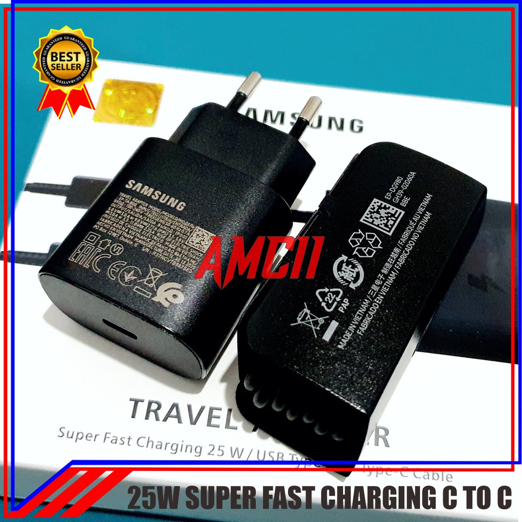 Charger Samsung A52 A52s Samsung A72 ORIGINAL 100% Super Fast Charging C To C