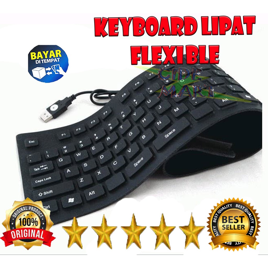 [COD] Flexibel Keyboard USB Keyboard Fleksibel Anti Air