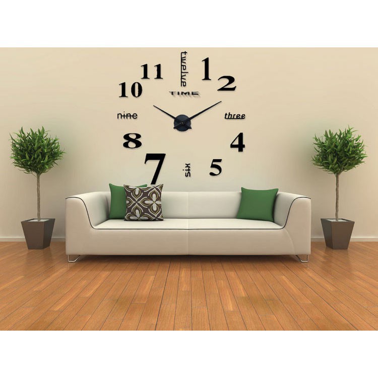 Grab medan Jam Dinding Besar DIY Giant Wall Clock Quartz Creative Design 90 - 100 cm - DIY-101