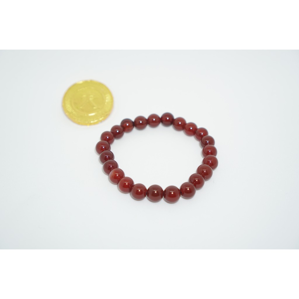 gelang batu red garnet biduri delima akik mesir natural merah beads craft aksesoris grosir supplier