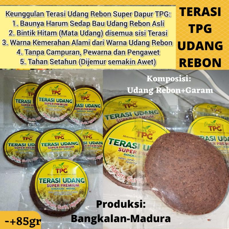 

TERASI UDANG REBON SUPER-TERASI UDANG BANGKALAN-KEMASAN BESAR