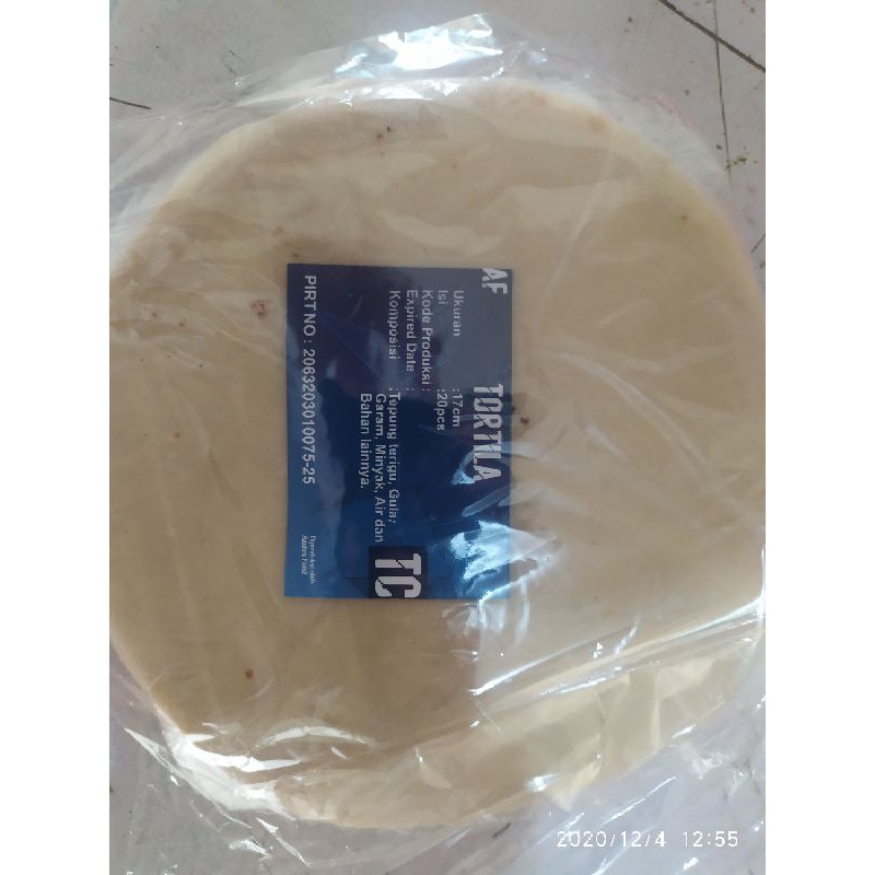 

tortila 17 cm kulit kebab isi 20 lembar