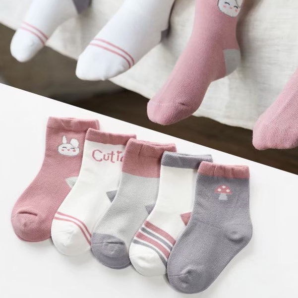 [5 PSG] 0-8 thn | KAOS KAKI BAYI ANAK IMPOR SOCKS LUCU KARAKTER KARTUN UNISEX vol.T3