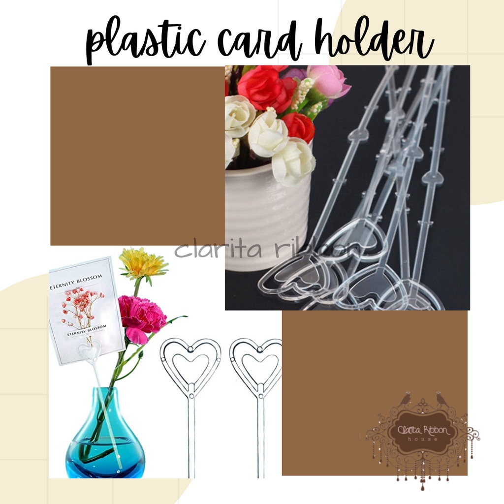 5 pcs stick card holder 33 cm/ stick kartu ucapan isi 5pc