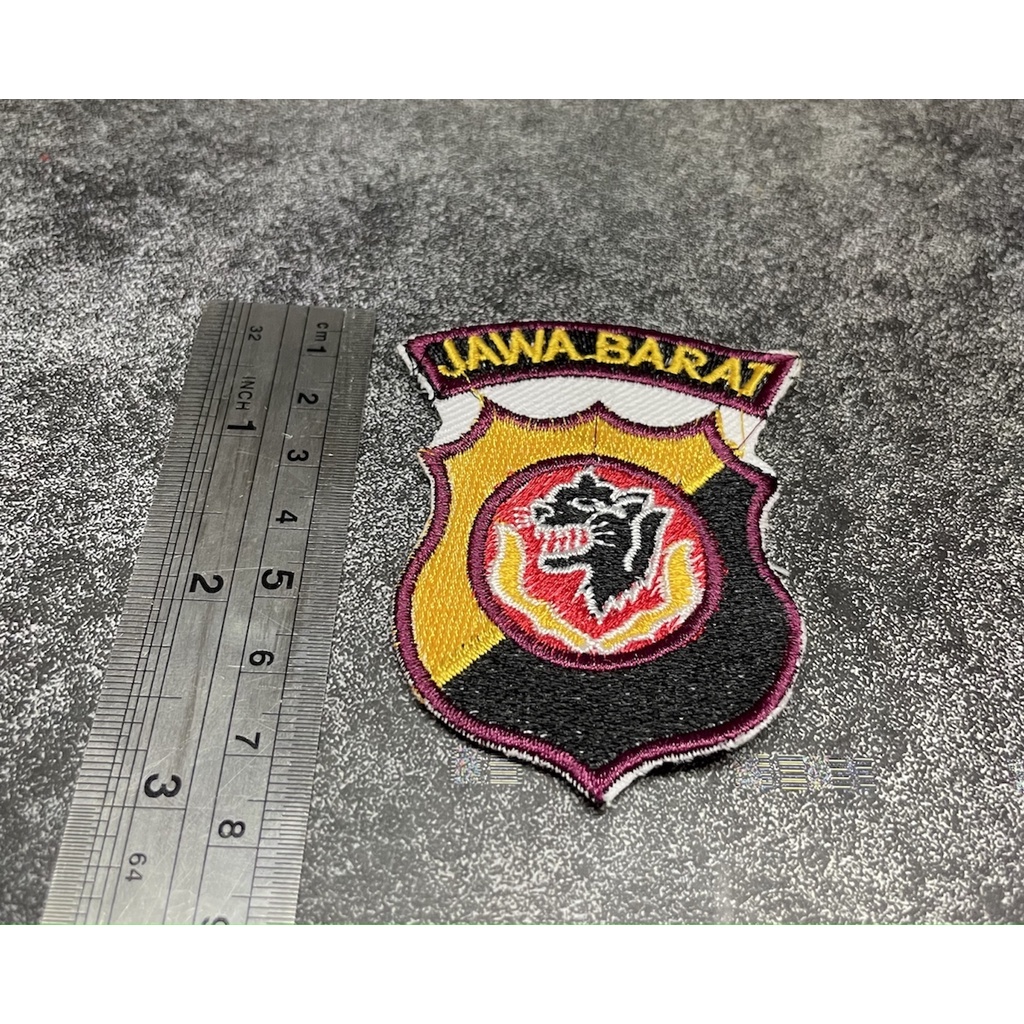 Bet Polres Jawa Barat - Badge Baju Polda Jabar Bordir