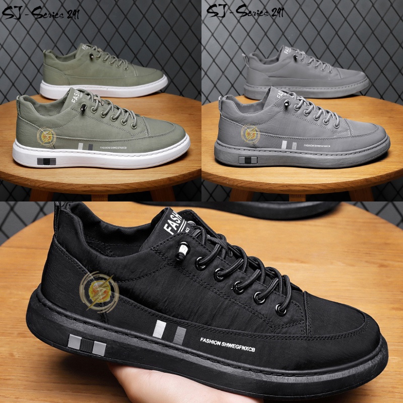 [JWALK] Sepatu Sneakers Pria Kasual Tali Elastis Series 2 Kualitas Premium -291