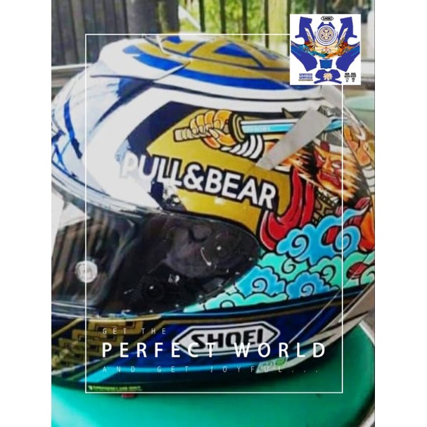 decal stiker helm full face ala shoei