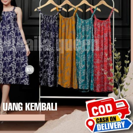 ✸ Baju Daster Kekinian Wanita Tali Satu Yukensi Tanktop Singlet Daster Rayon Premium Batik Pekalonga