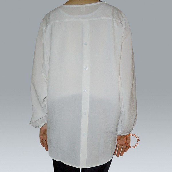 Lovely Silvana Long Sleeves Blouse - White