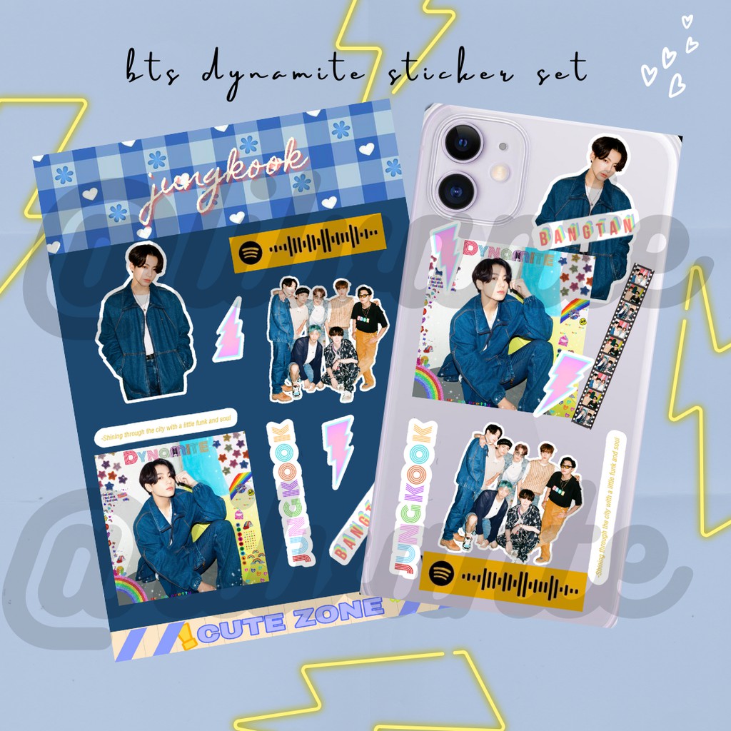 BTS DYNAMITE AESTHETIC STICKER