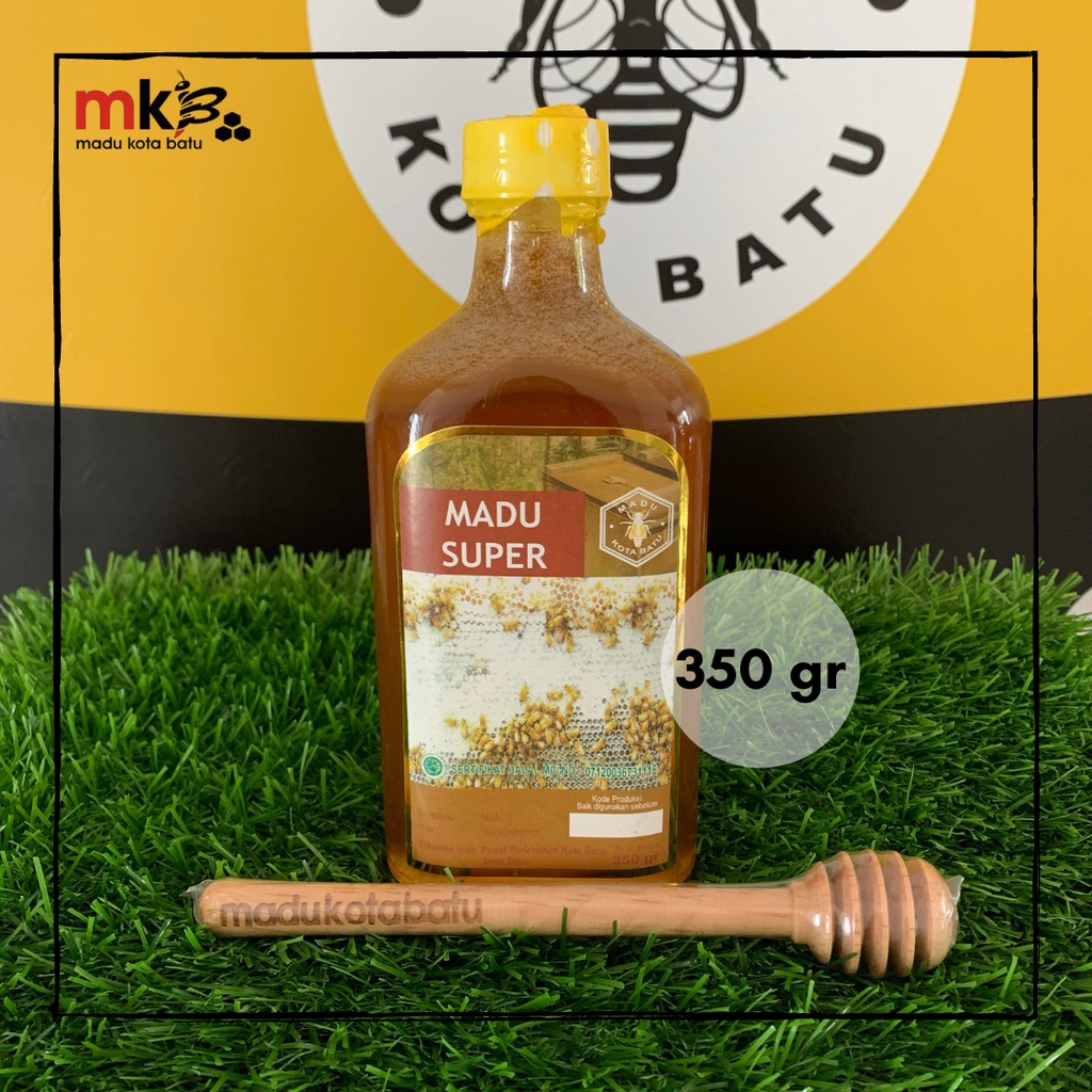 

Madu Asli Super 3 in 1 (madu+bee pollen +royal jelly) 350 gr - Madu Kota Batu
