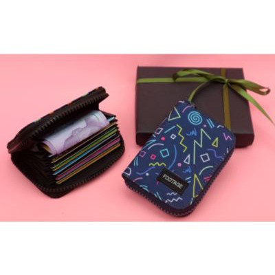 Dompet Kartu Card Holder Wallet Pria Wanita Banyak Slot Motif Footage Premium