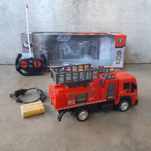 RC Car Truck Pemadam Kebakaran - Mobil Truk Fire Remote Control Rescue