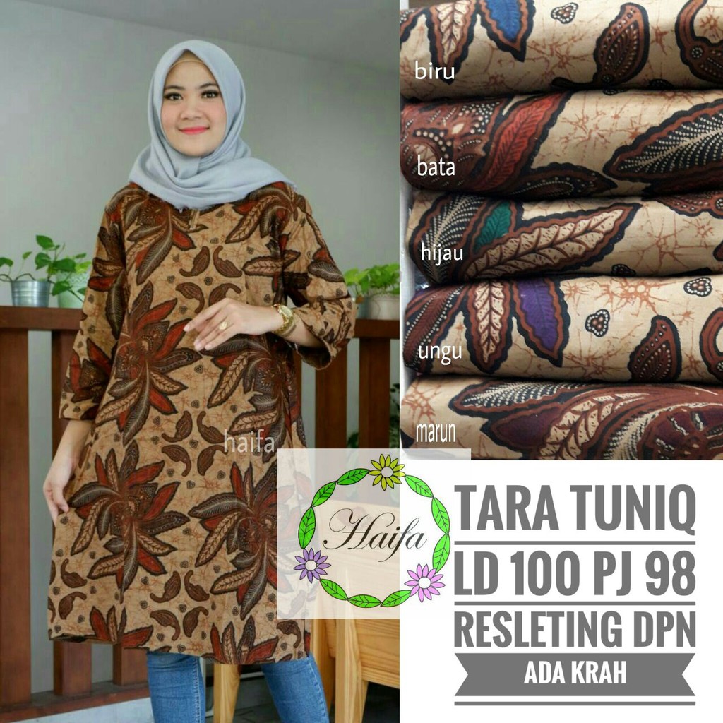BEST Atasan Batik Pakaian Wanita Batik Atasan Batik Tara Tunik