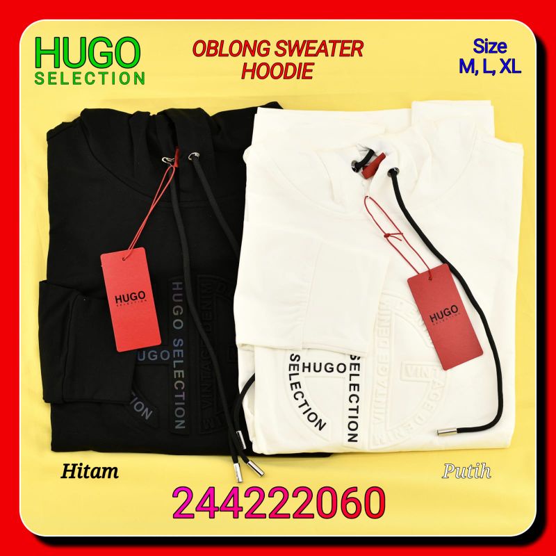 Kaos Hoodie Lengan Panjang Hugo Selection 244222054