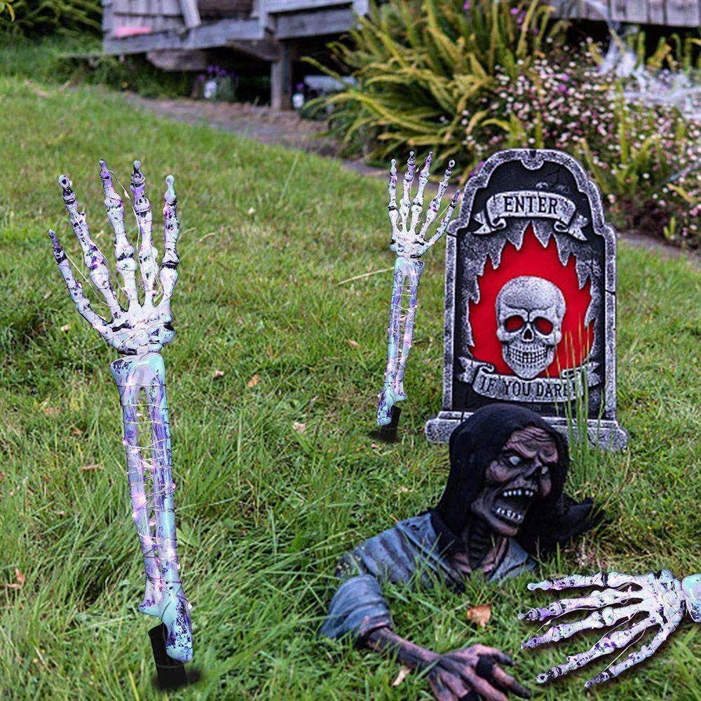 Suyo 2PCS Hiasan Tangan Tengkorak Untuk Dekorasi Halloween