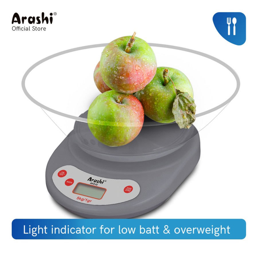 Timbangan Dapur Digital AKS02 Kitchen Scale Mangkok Kue 5 Kg Auto OFF