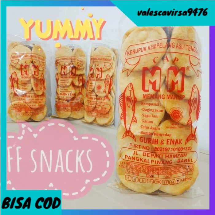 

⭐BISA COD⭐ Kerupuk Kemplang Panggang MM Asli Bangka