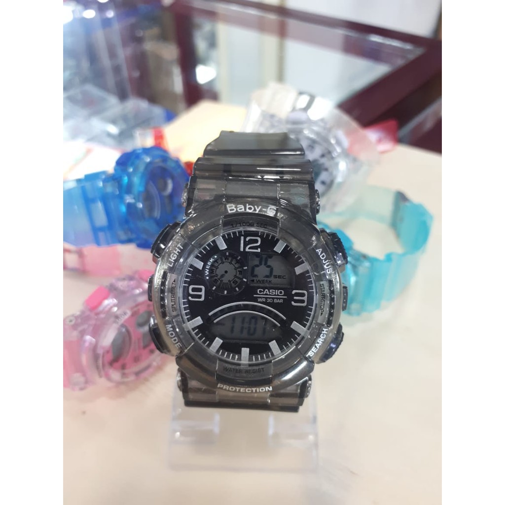 JAM TANGAN TERBARU CASIO BABY G DIGITAL JELLY HITAM