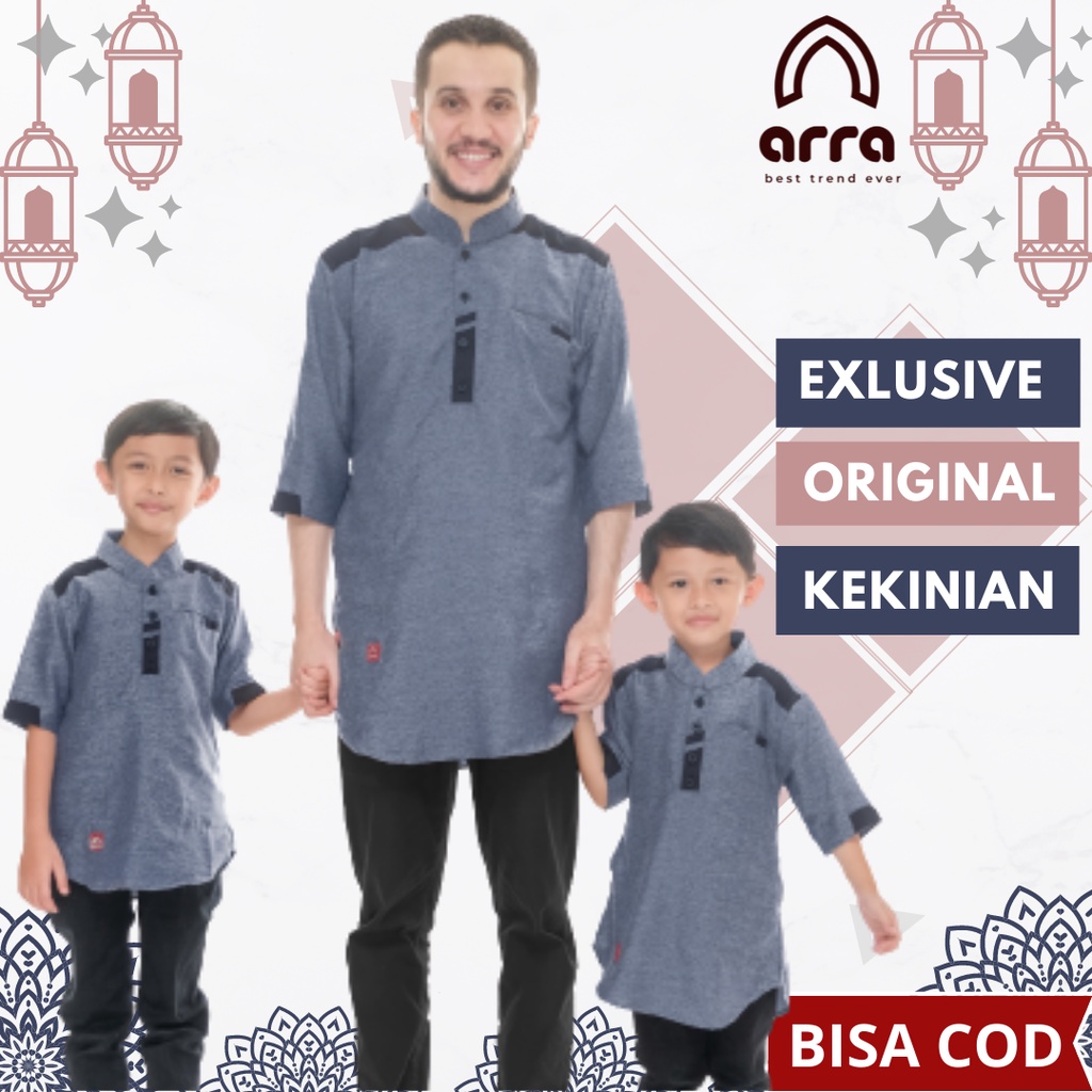 Baju koko ayah anak laki laki Koko couple ayah dan anak kemeja couple ayah anak baju muslim pria dew