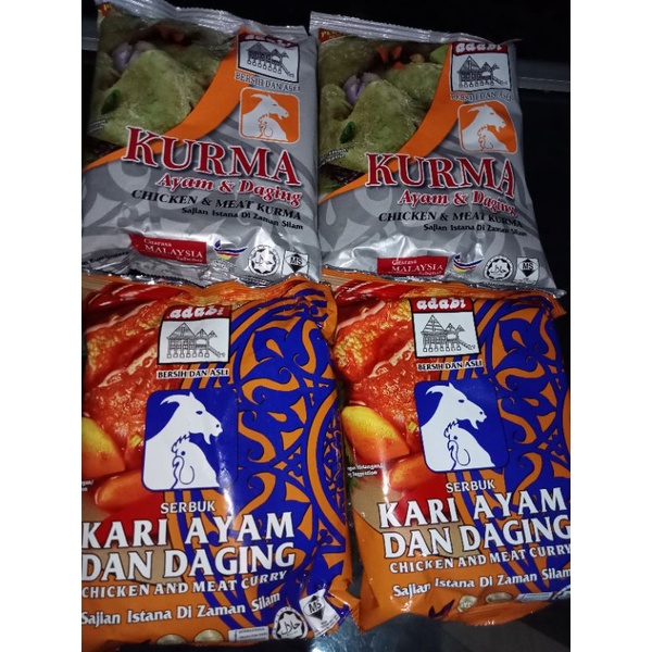

perencah kari ayam dan daging,serta kurmak