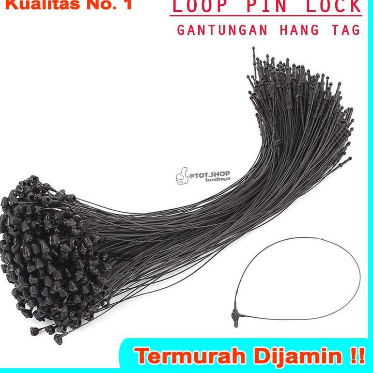 

Oke Price.. 1 Dos isi 5000pcs LOOP PIN / HANG TAG PLASTIK LOCK STRING PIN (uk 3, 4, 5 Inch) Tali Han