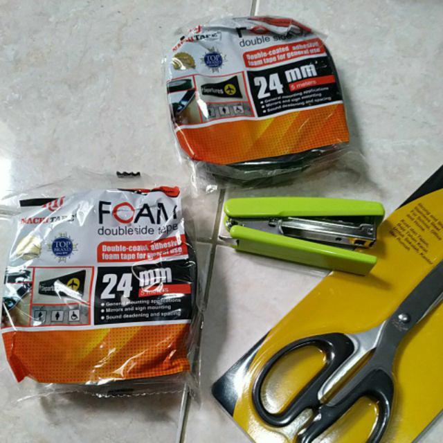 Double Tape Busa Foam 24 mm Nachi Lakban Selotip Plakban