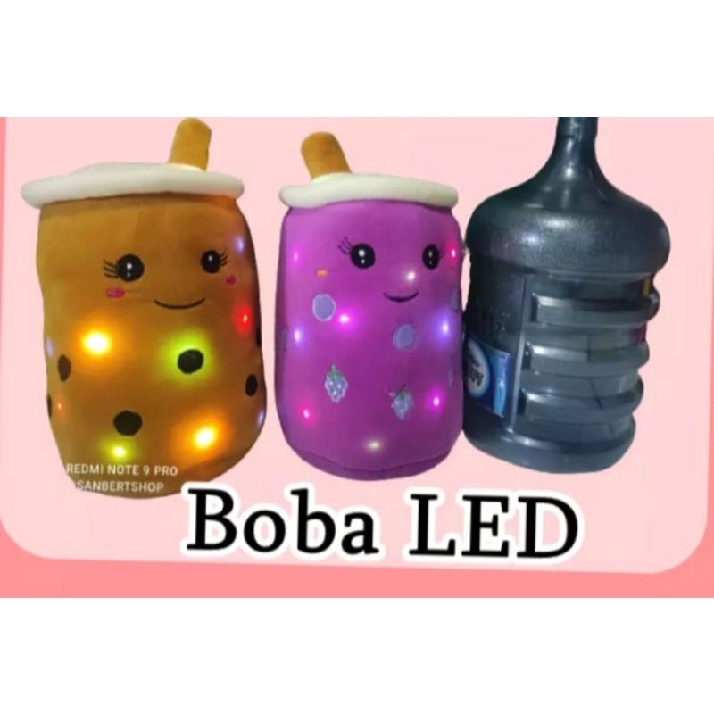 boneka boba LED jumbo segalon 50cm,Boba,boneka beranak,boneka firal,boneka bobah