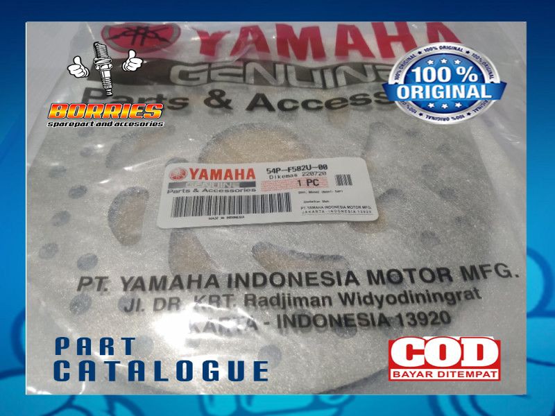 PIRINGAN CAKRAM DISK DISC DEPAN MIO J GT M3 S Z FINO KARBU FI 115 XRIDE X RIDE 125 ORI 54P-F582U-00