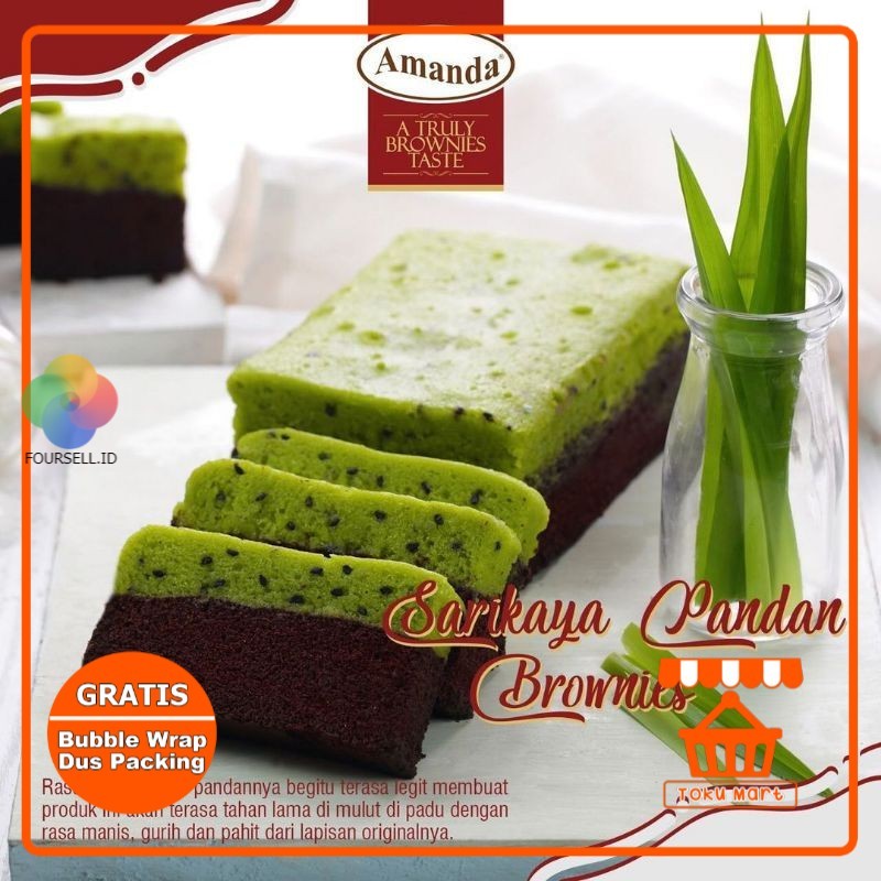 

Brownies Amanda SARIKAYA PANDAN (PACKING AMAN) - Amanda Brownies Kukus Oleh Oleh Bandung Kue Bandung