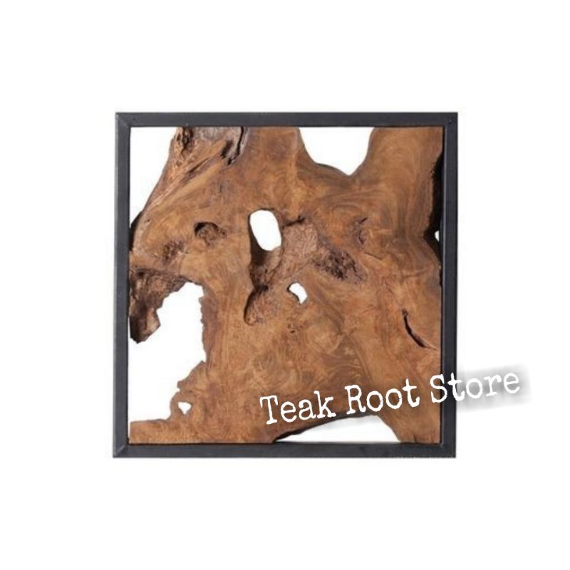 Hiasan Dinding Industrial Akar Kayu Jati