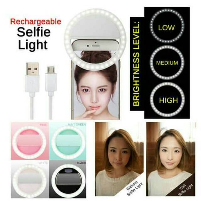 SELFIE RING LIGHT LED SG-11/Ring selfie hp (rechargeable)